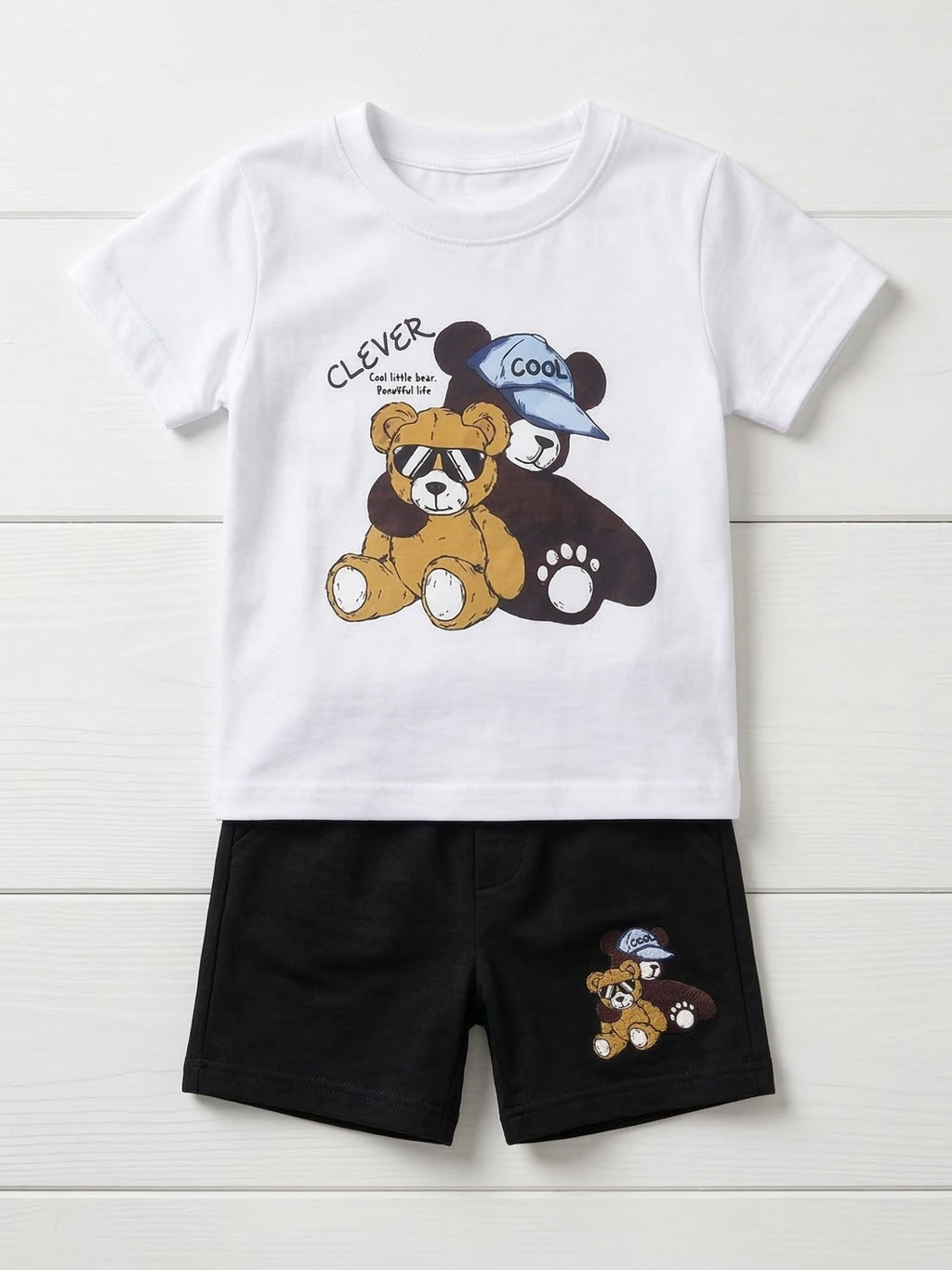 Cool Bear Cotton Set ( Shorts + T-shirts )