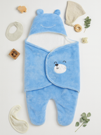 Cozy Cotton Hooded Baby Blanket for New Born