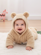 Babyzone Cozybear Fleece Printed Snowsuit