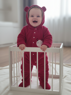 Babyzone Cozybear Fleece Printed Snowsuit