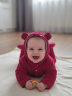 Babyzone Cozybear Fleece Printed Snowsuit