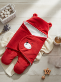 Cozy Cotton Hooded Swaddle Blanket for New Born