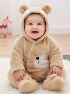 Babyzone Cozybear Fleece Printed Snowsuit