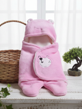 Cozy Cotton Hooded Baby Blanket for New Born