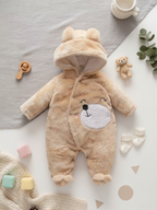 Babyzone Cozybear Fleece Printed Snowsuit