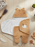 Cozy Cotton Hooded Baby Blanket for New Born