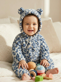 Baby Plush Animal Hooded Romper