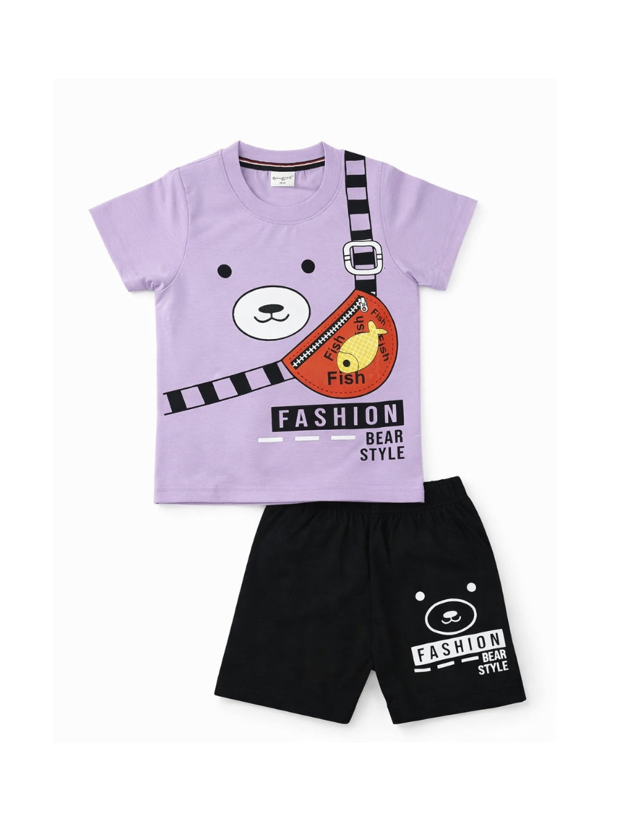 Bear Bag T-Shirt and Short Set